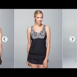 Lululemon | Leaf Print Workout Tank Top